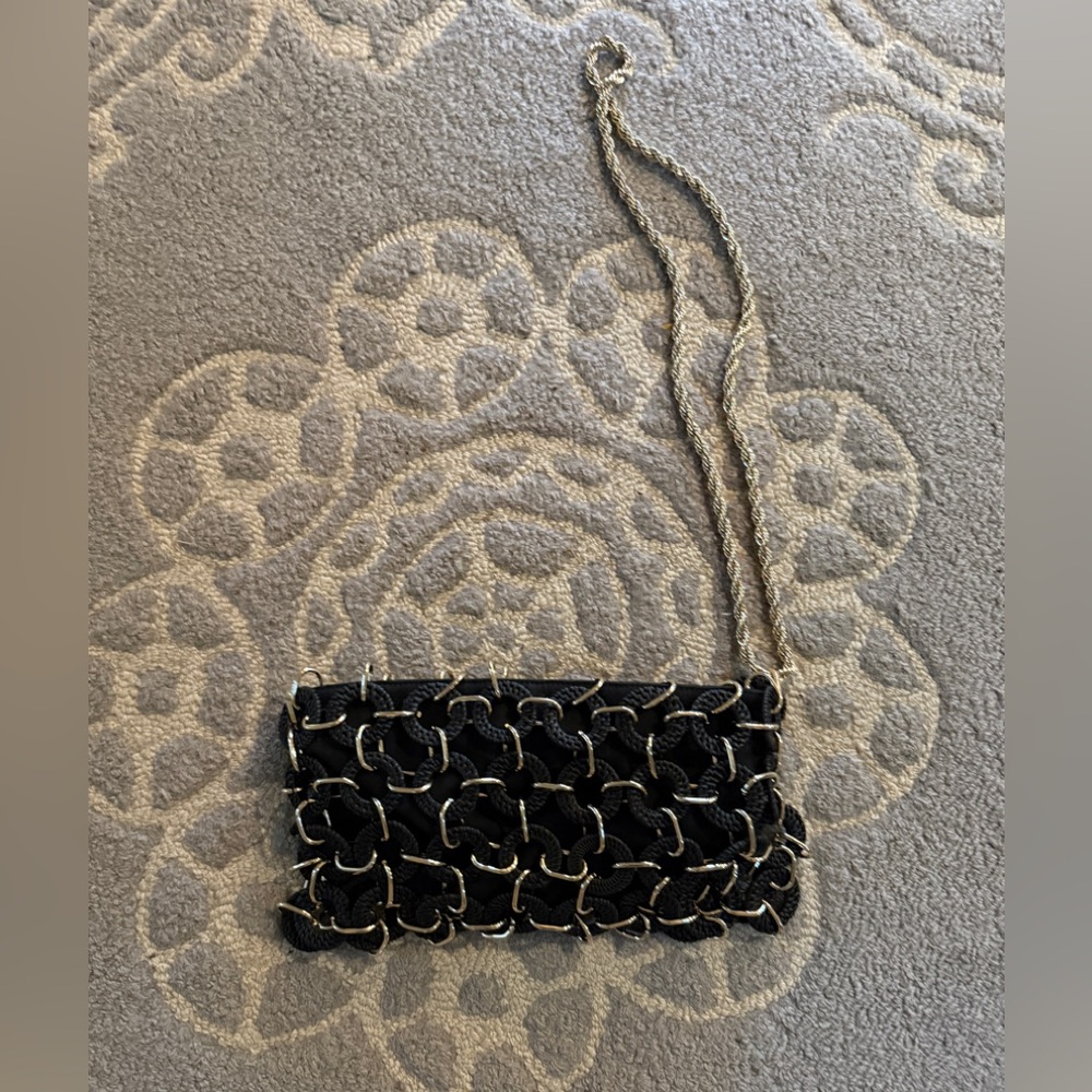 Cult Gaia raffia chain Link Clutch